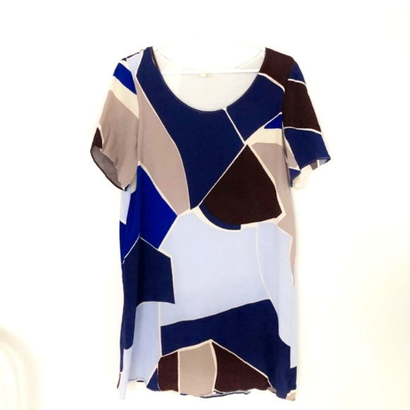 Aritzia Wilfred Free Color Block Shift Dress - Picture 1 of 4